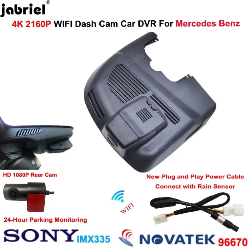 4K Auto DVR Videoregistratore Dash Cam per Mercedes Classe A w176 w177 GLA x156 CLA w117 per Mercedes a45 gla cla 220 220d 250 amg