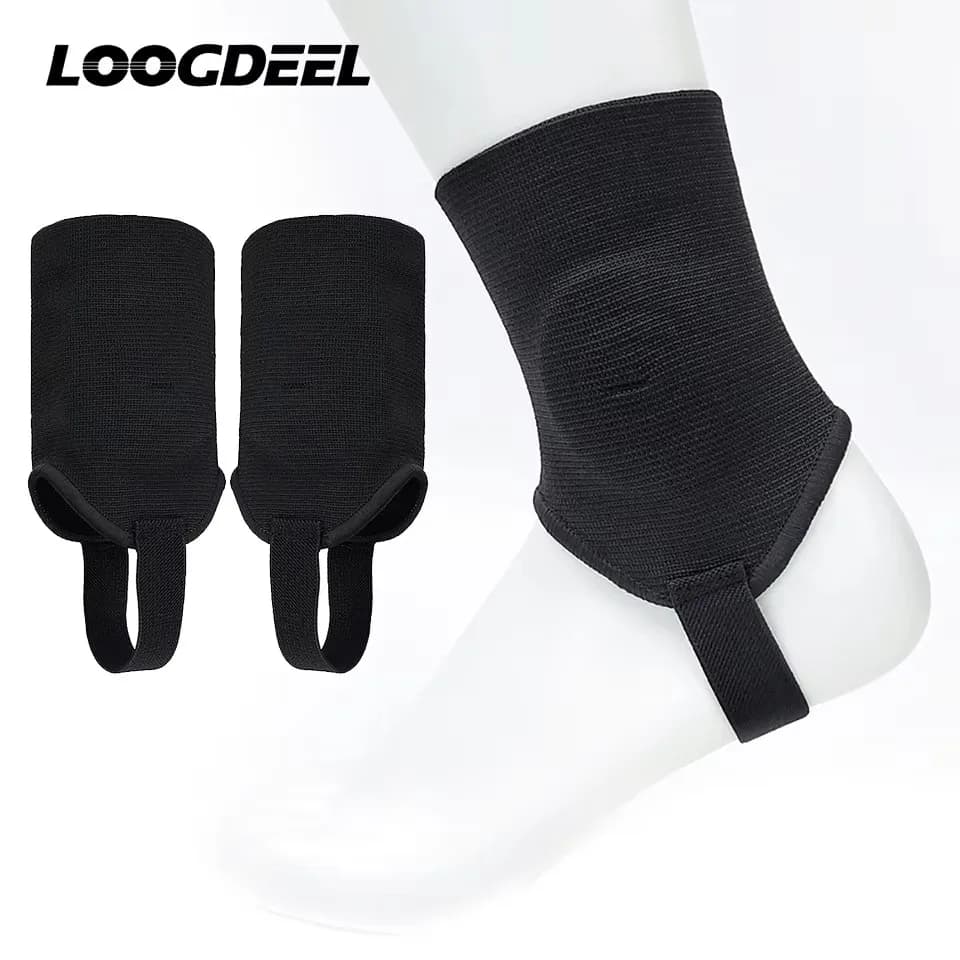 Loogdeel 1 paio di protezioni per caviglia sportive in EVA, protezione anticollisione, protezione per caviglia, cuscinetti a doppia faccia, per calcio, pallavolo