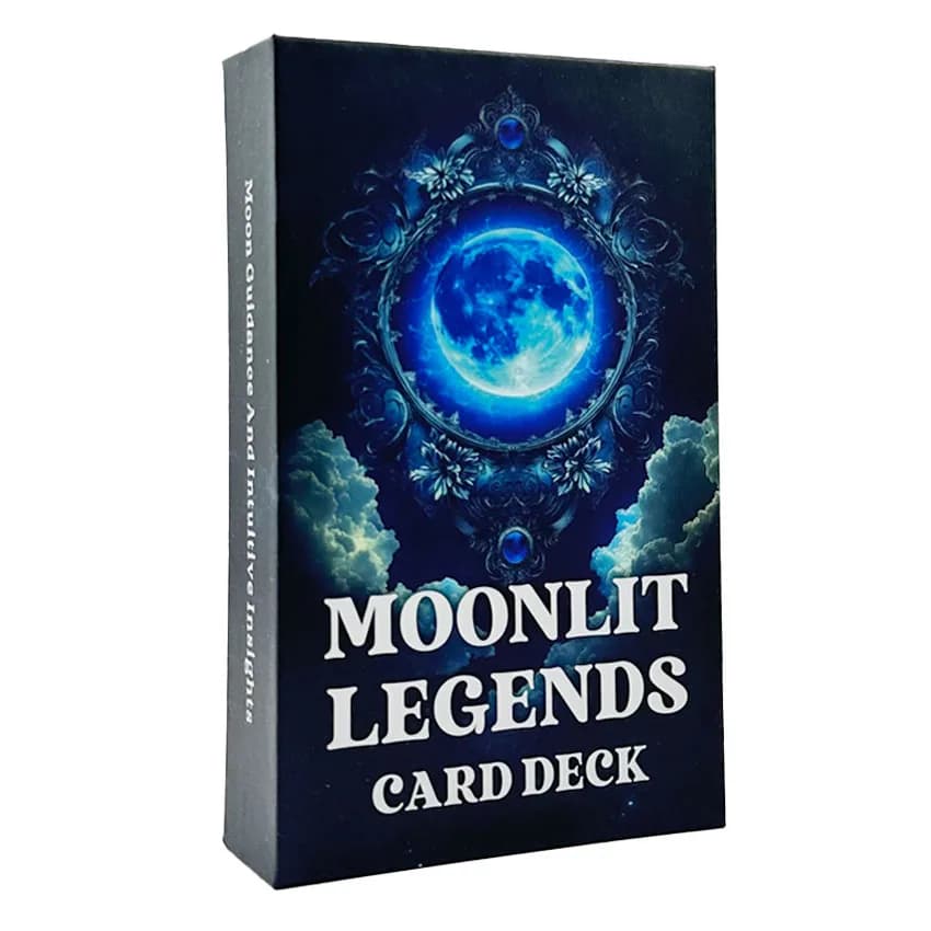 Moonlit Legends Carte Oracle Messaggi lunari Giochi di carte 57 carte 12x7 cm