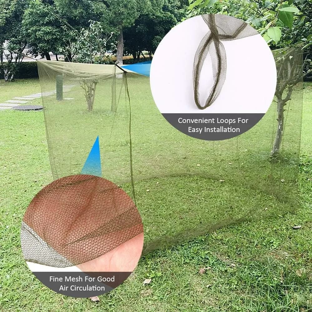 Lightweight Ultra-Fine Mesh Camping Net Polyester Hanging Portable Insect Netting Fine Mesh Netting Sleeping Bags