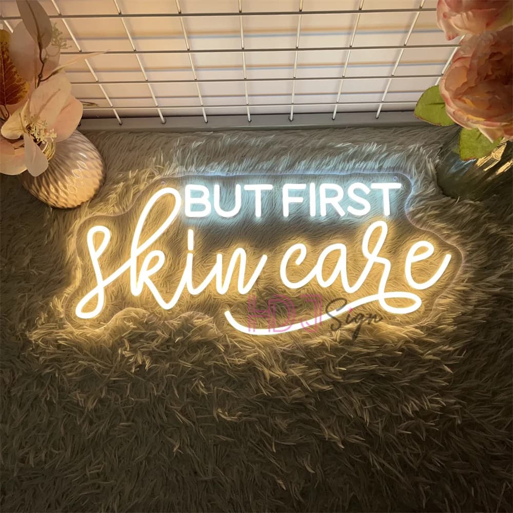 Ma prima custodia in pelle Insegna al neon Led Beauty Solon Decorazione della stanza da parete Luci al neon a LED Decorazione del negozio di bellezza Luci aziendali