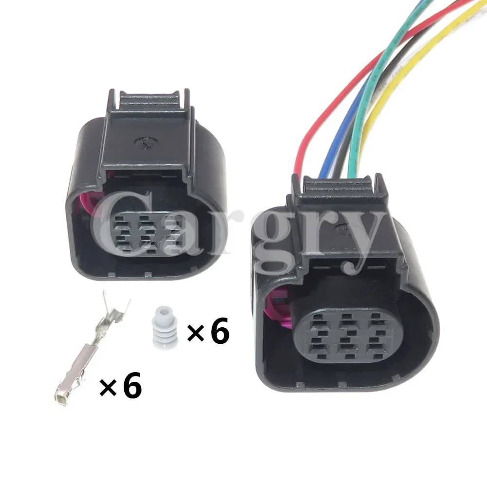 1 Set 6P 4H0 973 713 LSU 4.9 Throttle Valve Control Element Car Temp Sensor Connector AC Assembly 4H0973713 Deflation Socket
