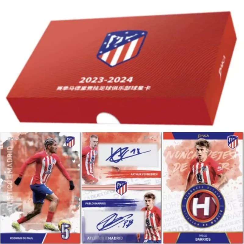 Daka 2023-24 Season Football Club Atletico Madrid Official Sports Trading Card Pop Culture Toys Boy'S Gift