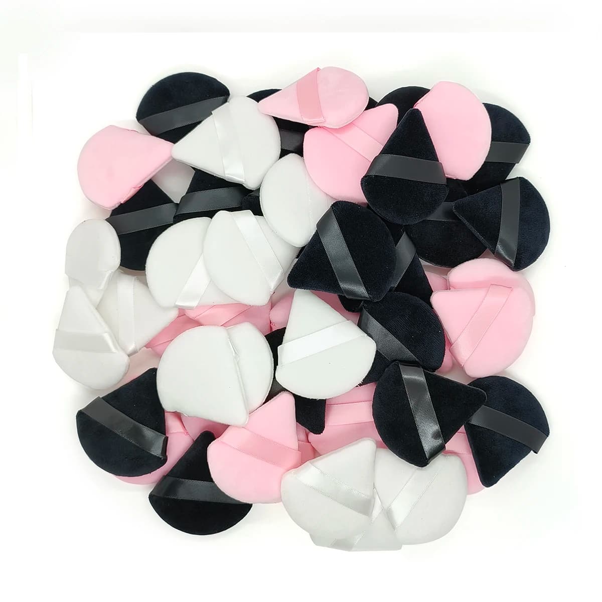 30/50/100Pcs triangle velvet duvet by powder sponges for makeup for eyes face contour shadow seal foundation cosmetic tool for makeup