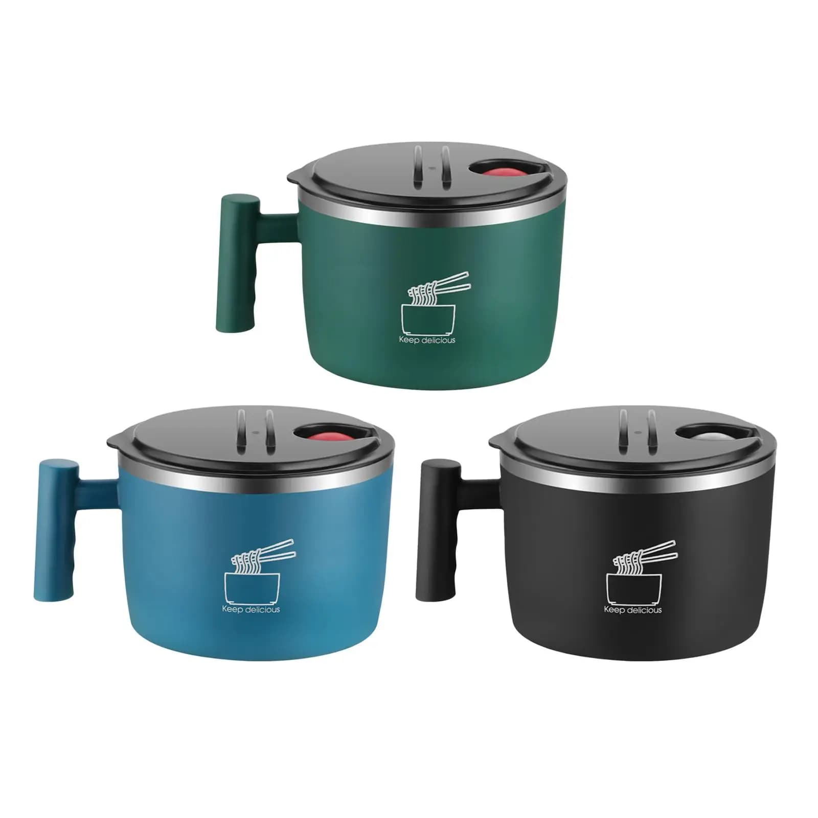 Ramen Bowl 850ml/29oz Portable Tableware Thai Soup Bowls Salad Udon Soup Bowl Lunch Container for Home Travel Camping Hiking