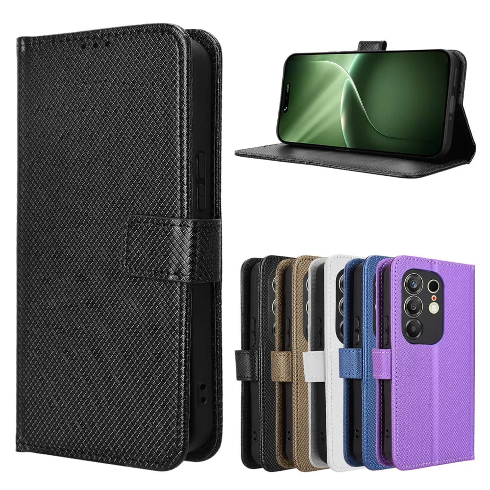 Custodia Protettiva in Pelle con Funzione Flip Stand per Tecno Camon 50 Pro, Cover a Portafoglio con Slot per Carte e Supporto per Telefono