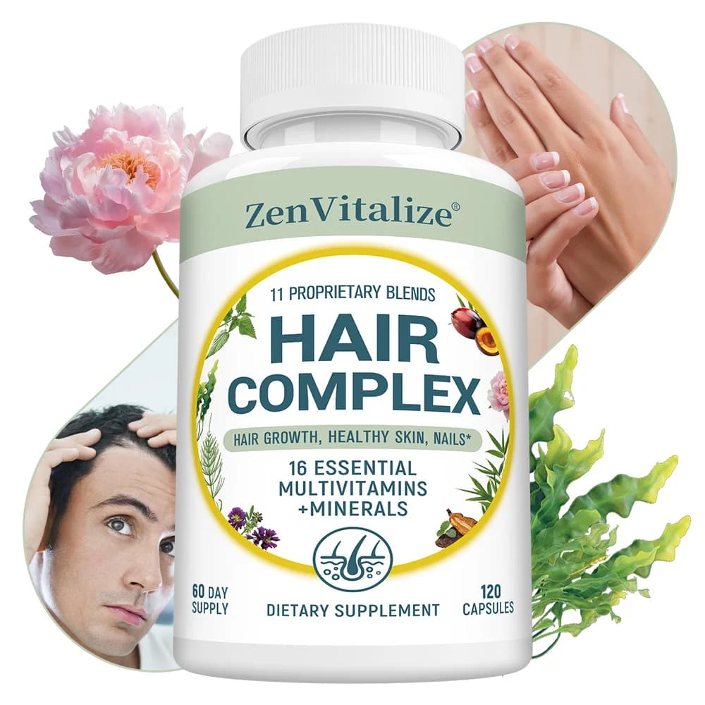 Integrator for hair growth, rich in vitamins of biotin and B, promotes healthy skin and nails, suitable for both men and women