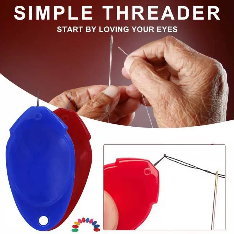 10Pcs/Set Stitch Inserter Tool Needle Threader DIY Simple Hand Threading Sewing Tools Cross Stitch