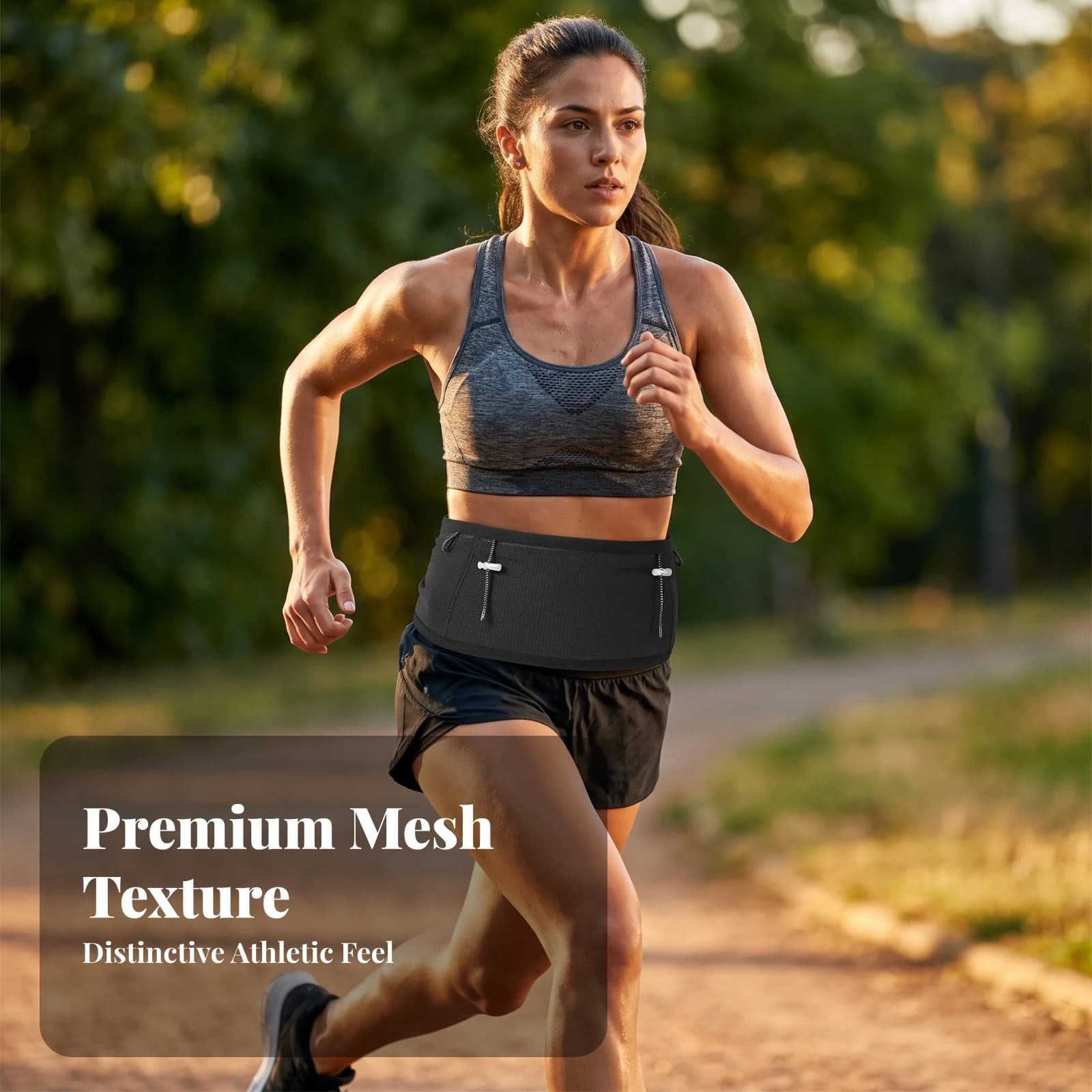 Running Waist Pack Breathable Waist Pack with Zip Pockets Running Belt with Zipper Pockets Comfortable Long-Lasting for Runners