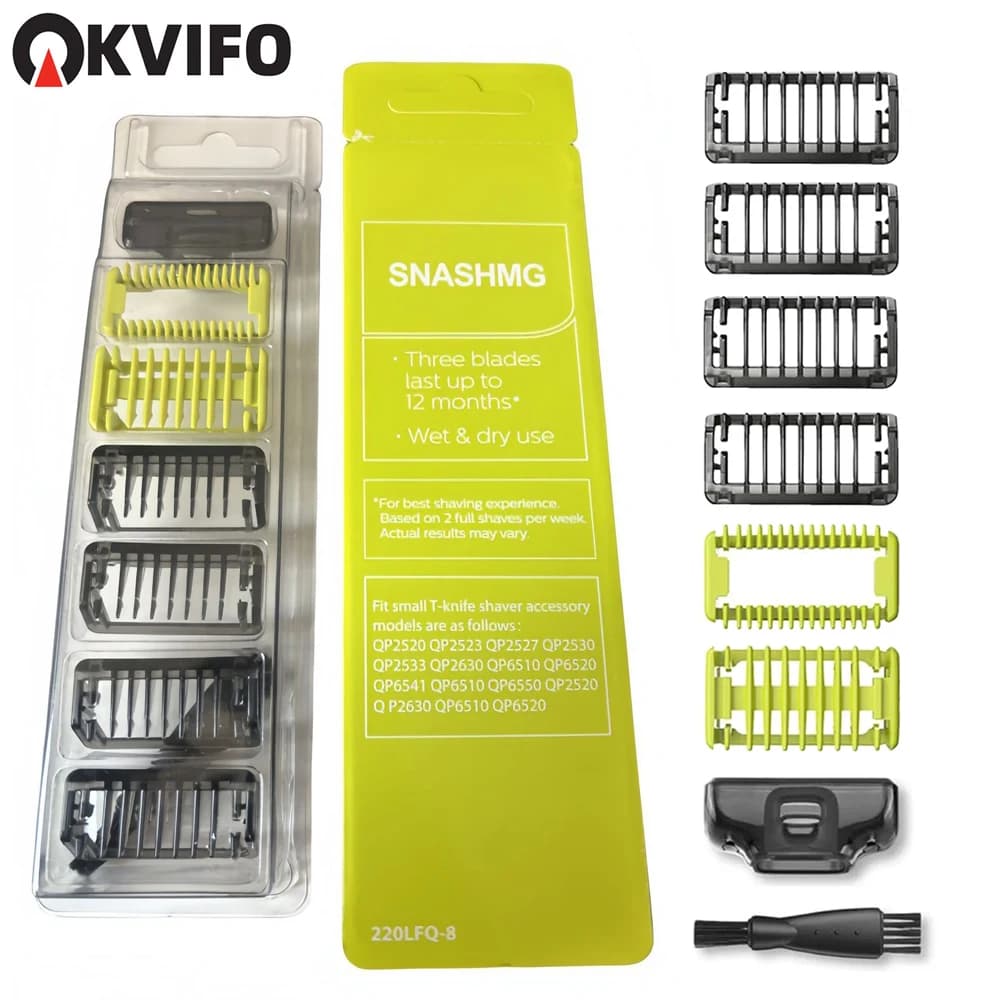 KVIFO Guide Pettine Protections for A Blade QP2520 QP2515 QP2620 QP6510 QP6520 QP6530 Replacement Kit Barba Trimmer