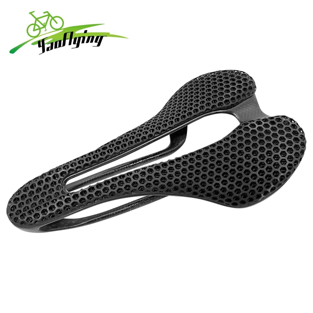 Sella Bici in Carbonio 3D Stampata Monoblocco Airwolf 2026 Ultra Leggera per Bici da Corsa e MTB