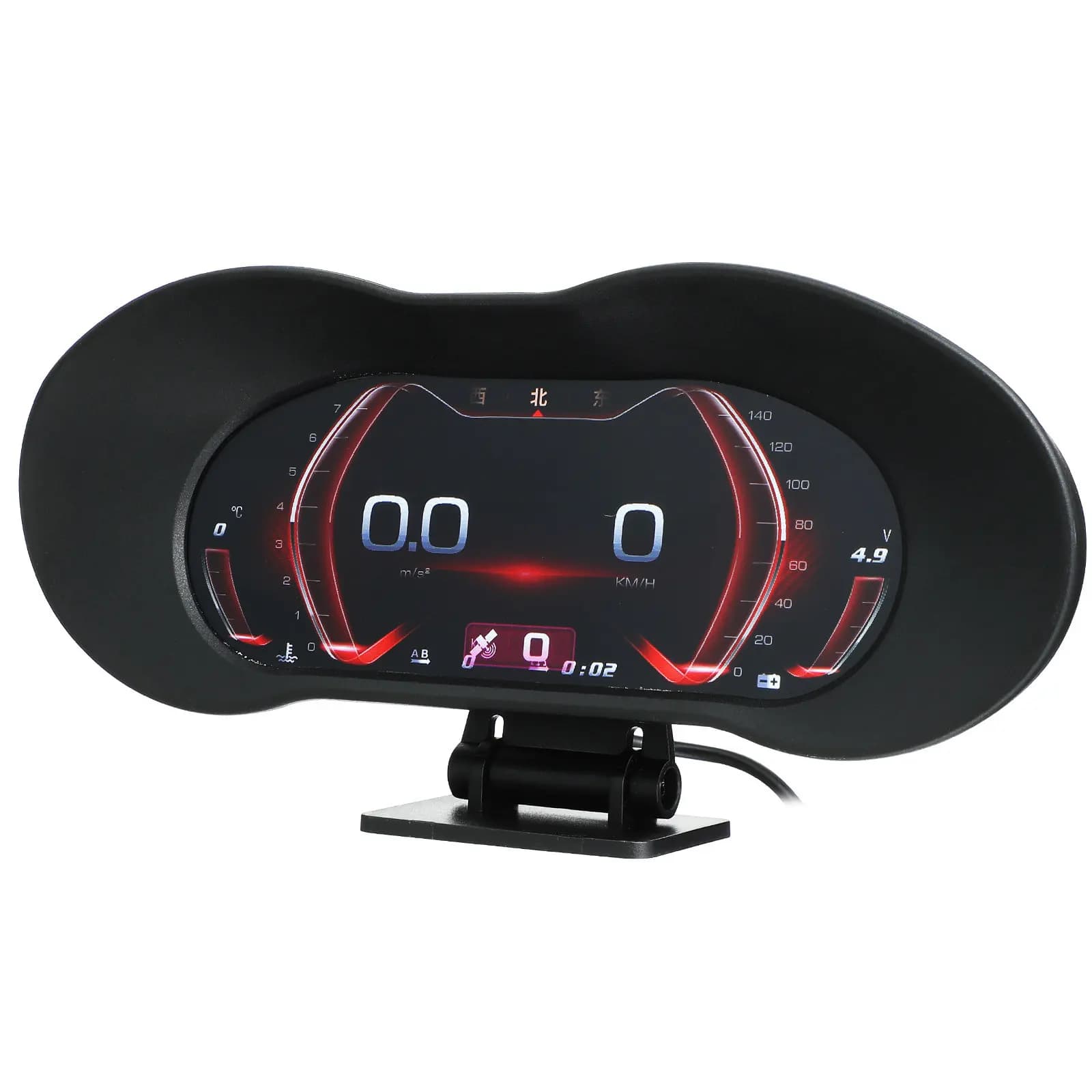 Smart Car Hud Display for Car Windshield Black Digital Speedometer Head Up Display USB Plug Play Vehicle Digital Gauge