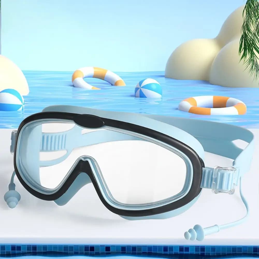 Useful Anti-fog Swimming Goggles Wide View Big Frame Eyeglasses High Definition Unisex Children's Goggles