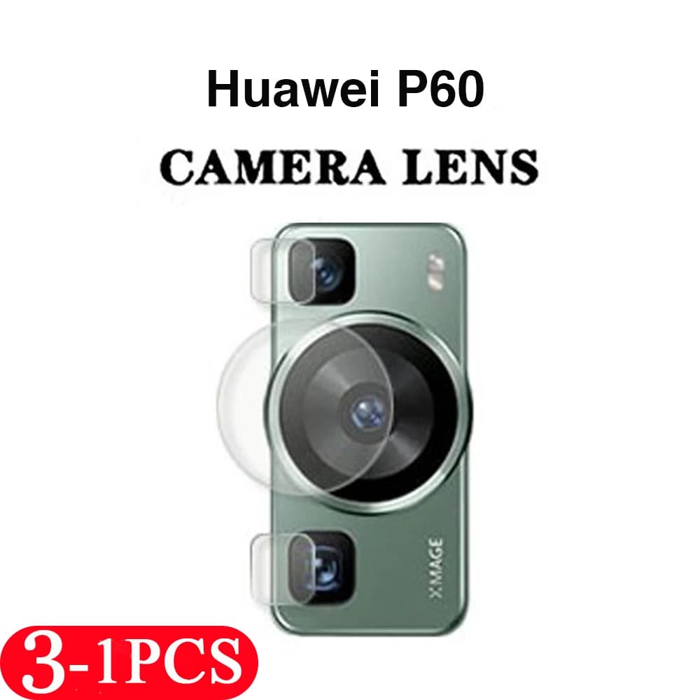 3/2/1 Pz Per Huawei P60 pro Art Obiettivo Della Fotocamera Pellicola di Vetro Morbido Per Huawei P50 Pocket P50E P40 P30 lite 5G protezione dello schermo della fotocamera