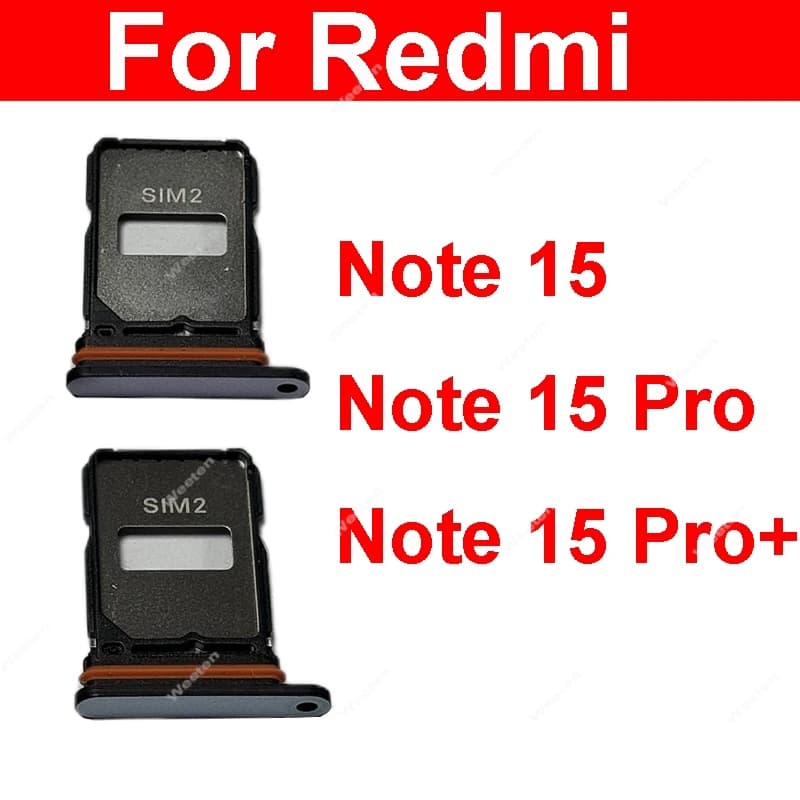 SIM Card Holder Tray For Redmi Note 15 15Pro China Stable Connection Advanced Anti-Fading Coating Corrosion Proof Accessory