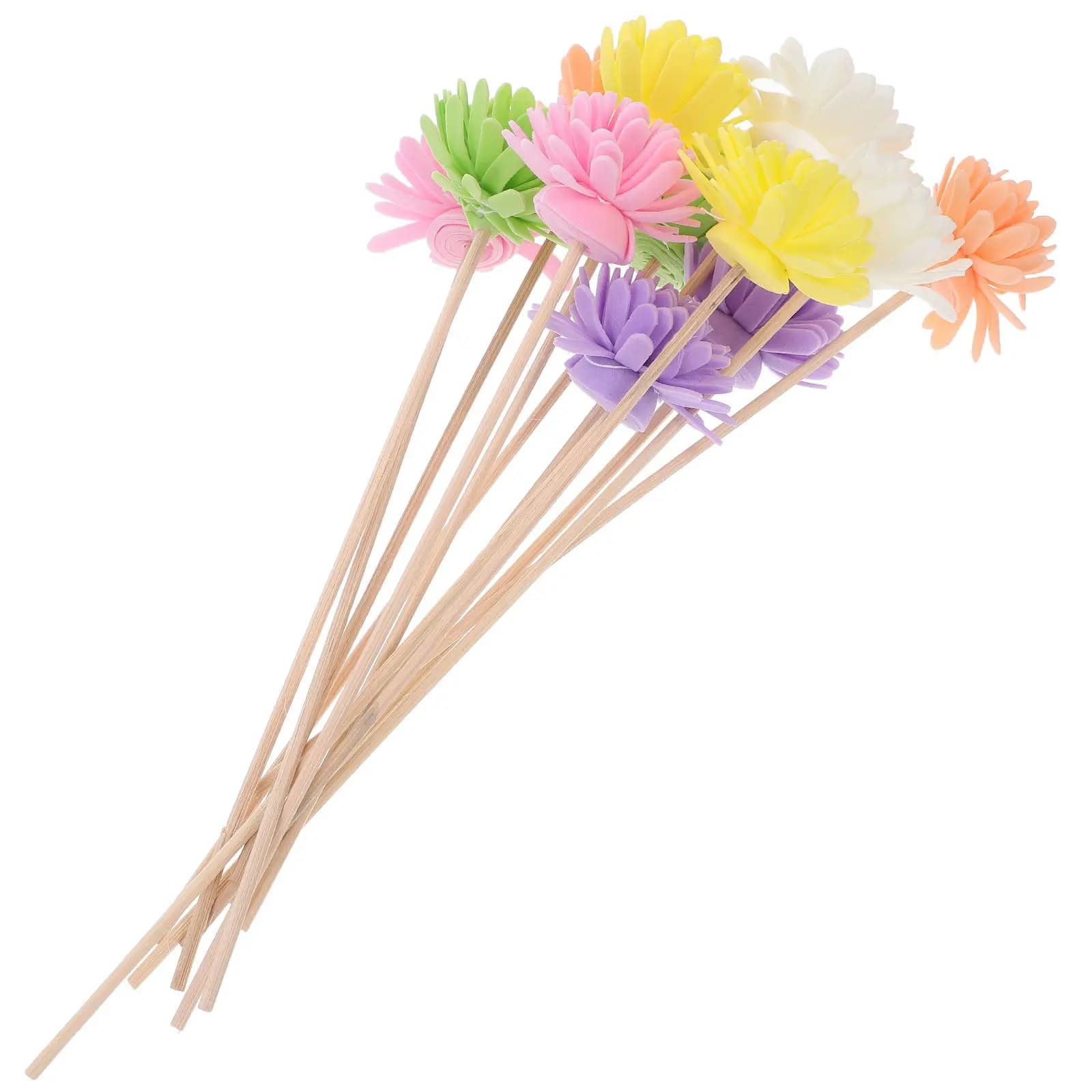 12Pcs Essential Oil Reed Diffuser Sticks Flameless Replacement Reeds for Home Office Scented Oil Diffuser Fragrance Strips Bulk