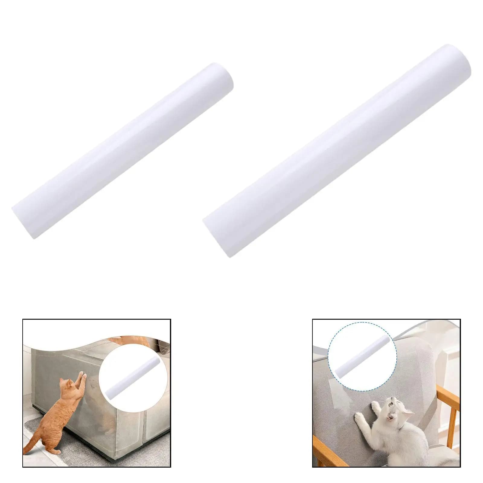 Protezione per Divano Anti-graffio per Gatti, Copertura Adesiva in PVC, Deterrente per Unghie di Gatto, Nastro Protettivo per Mobili da Appartamento
