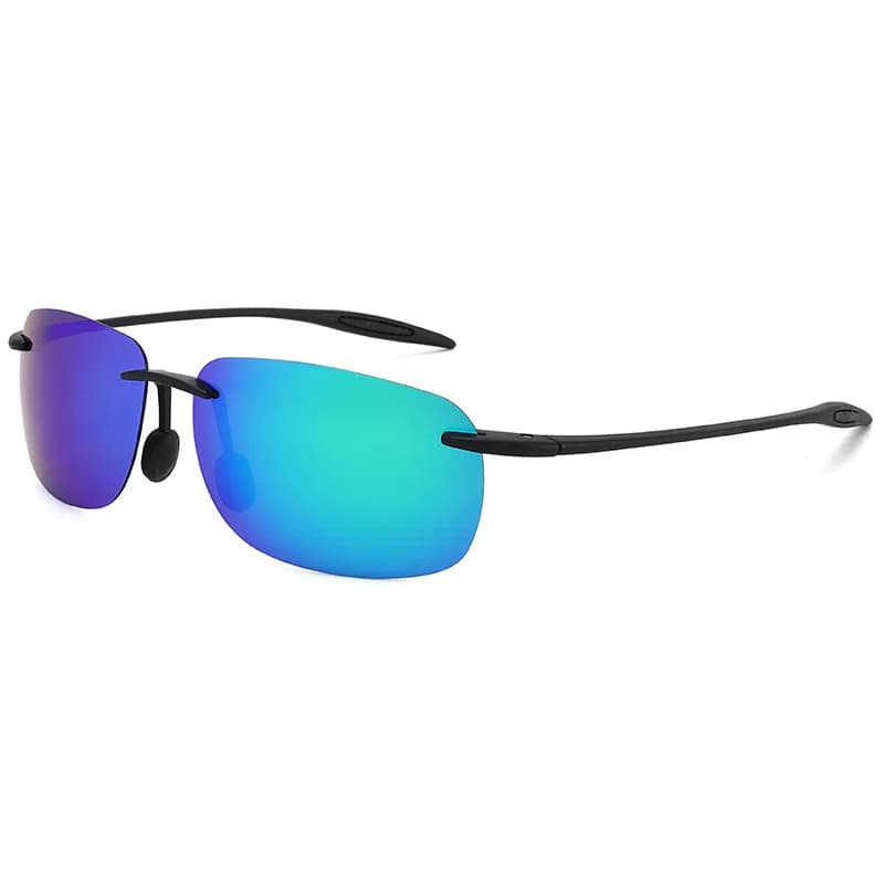 Occhiali da Sole Polarizzati Senza Montatura Ultra-leggeri Colorati per Uomo e Donna in Materiale TR90 per Vacanze, Escursionismo e Ciclismo
