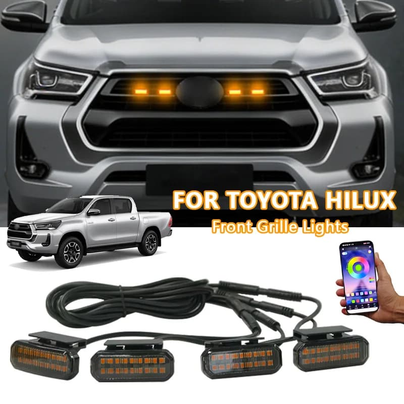 Luci LED per Auto TOYOTA HILUX, Luce LED per Griglia Anteriore, Luce di Segnalazione di Sicurezza, Cablaggio, Accessori Auto, Lampade di Segnalazione LED