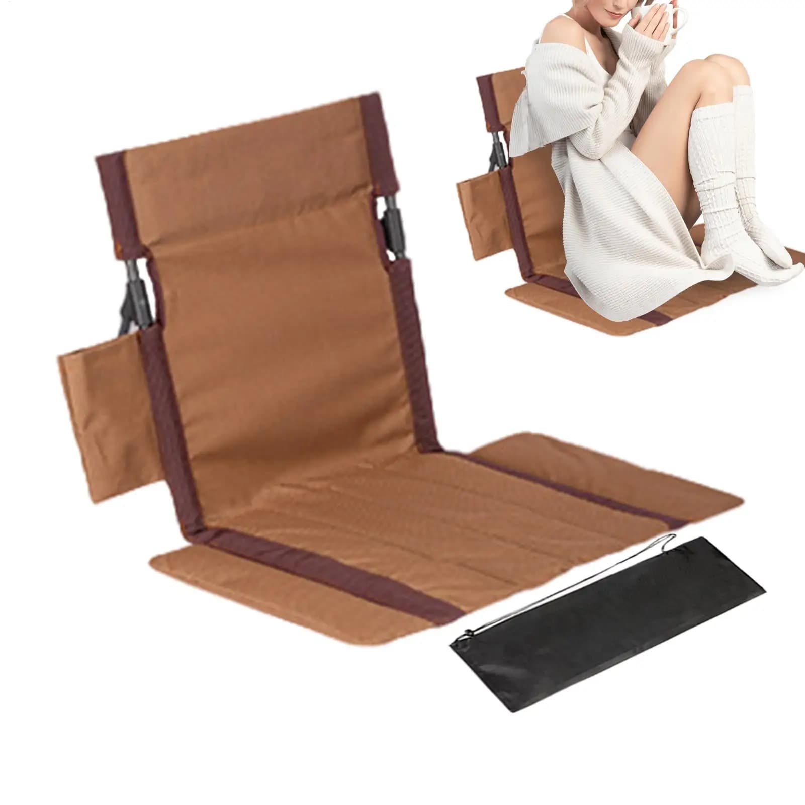 Sedie esterne Sedile portatile pieghevole Sedia da pavimento pieghevole Accessori da campeggio per pesca esterna Escursionismo Picnic Viaggi Spiaggia