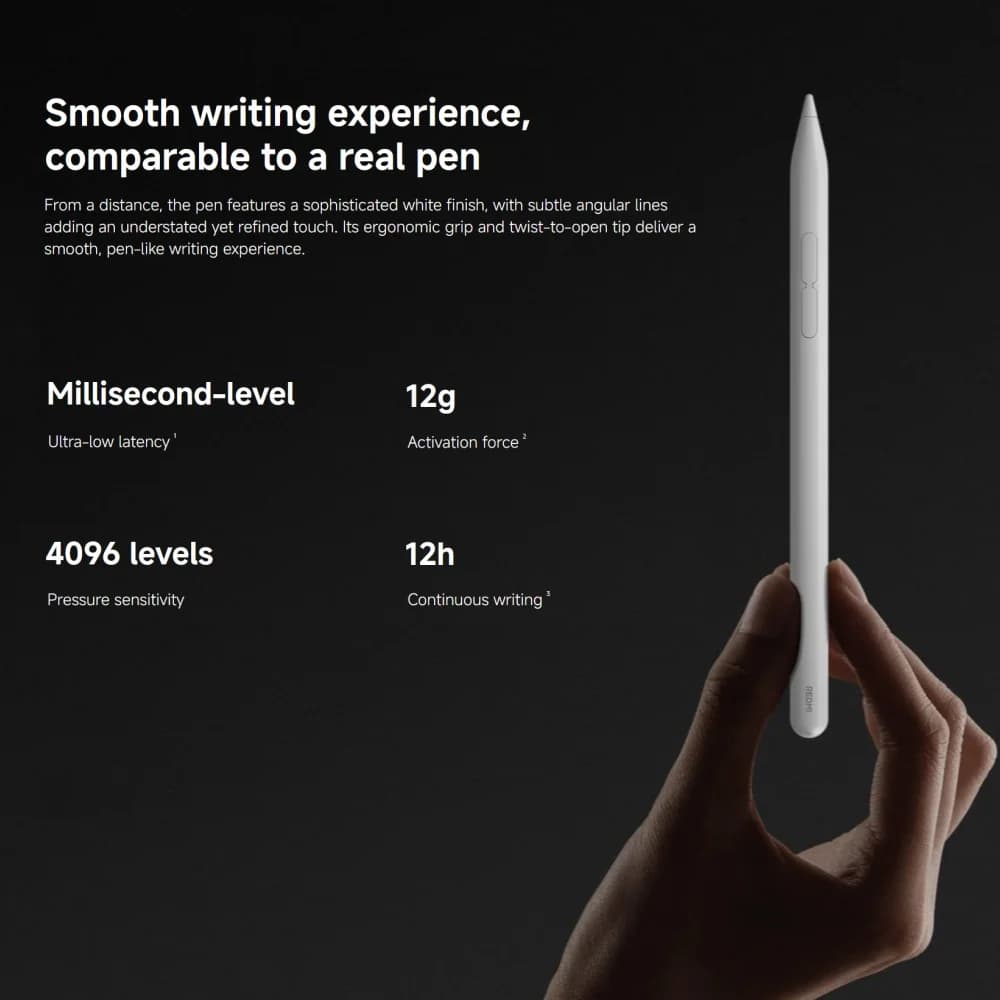 Original Xiaomi Redmi Smart Pen 1S For Redmi Pad Pro Redmi Pad 2 Tablet 240Hz Draw Writing Screenshot 4096 Level