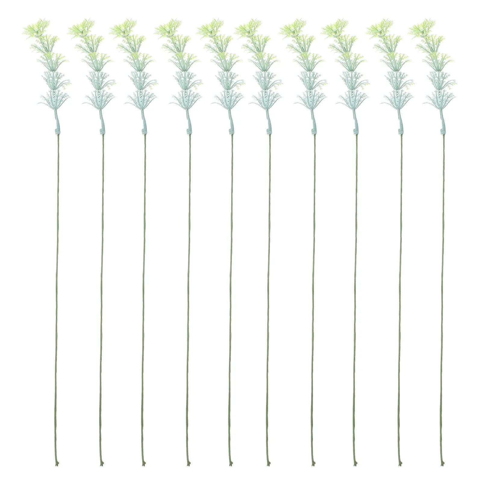 10 pezzi di steli di fogliame artificiale, piante finte realistiche, perfette per composizioni floreali, decorazioni per la casa e l'ufficio, foglie finte