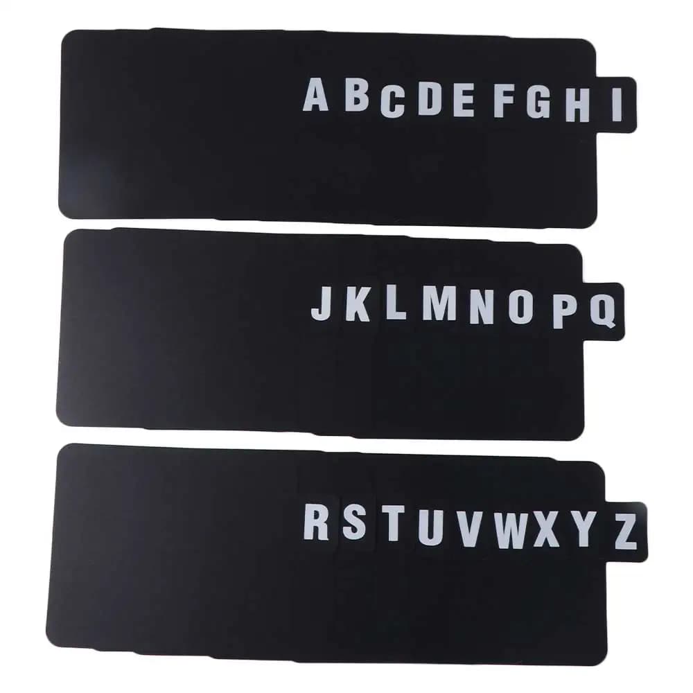 Segnalibro in vinile con clip per penna, divisori per dischi, accessori per notebook e planner, segnalibro per quaderni, alfabetico A-Z, multifunzionale