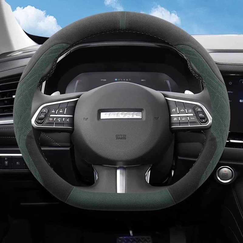 Coprivolante per auto in pelle per GWM Haval F7 F7x 2021 2022 2023 2024 2025 Accessori