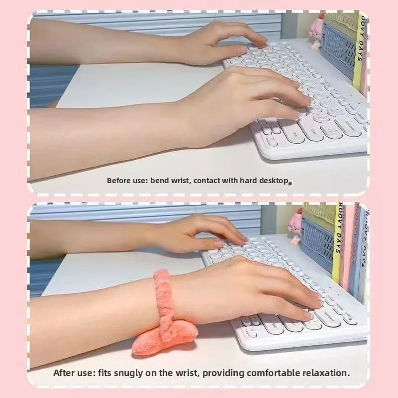 1 Pezzo Cuscino Poggiapolso a Forma di Stella, Morbido Supporto in Peluche per Mani, per Tastiera Computer, Mouse, Accessori da Ufficio