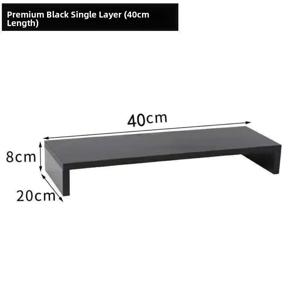 Supporto per Computer in Legno, Rialzo per Laptop con Dissipazione del Calore, Base da Tavolo in Legno, Supporto per Tastiera in Lega di Alluminio