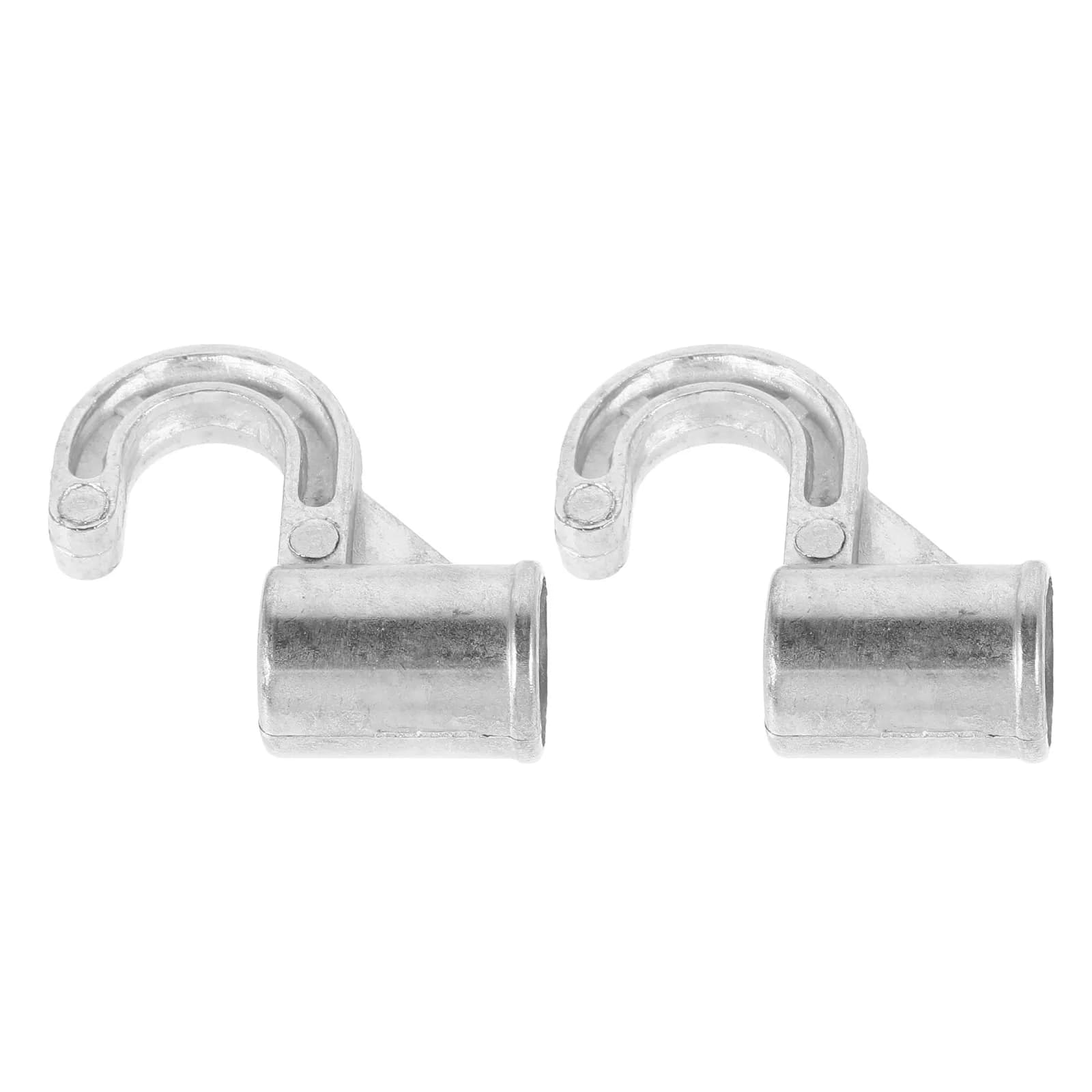 2Pcs Thickened Aluminum Alloy Clothes Hooks Wall Mount Closet Organizer Multi Hook Hanger for Heavy Garments Towel Rod Bracket