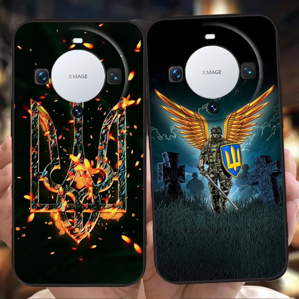 Custodia per telefono con bandiera U-ucraina per Huawei Mate 60 Pro P50 P40 P30 P20 P10 P Smart Y6 Y7 Y9 Plus custodia in Silicone Fundas Shell Capas Bag