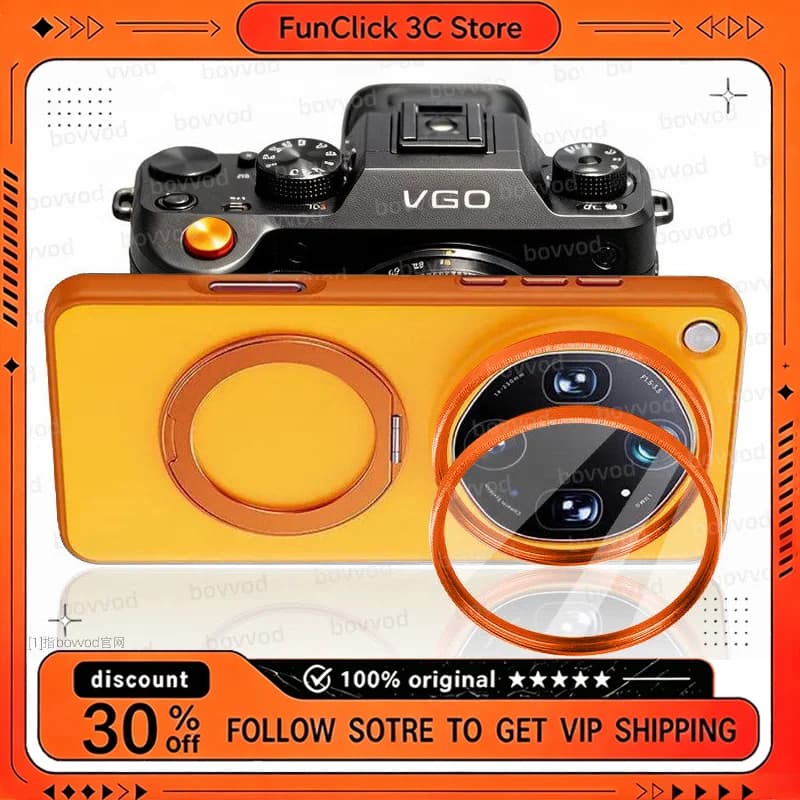 New X300Ultra Photography Phone Case for VIVO X300 Ultra with Magnetic 360 ° Ring Holder Can Be Filtered with 67mm Thread Filter