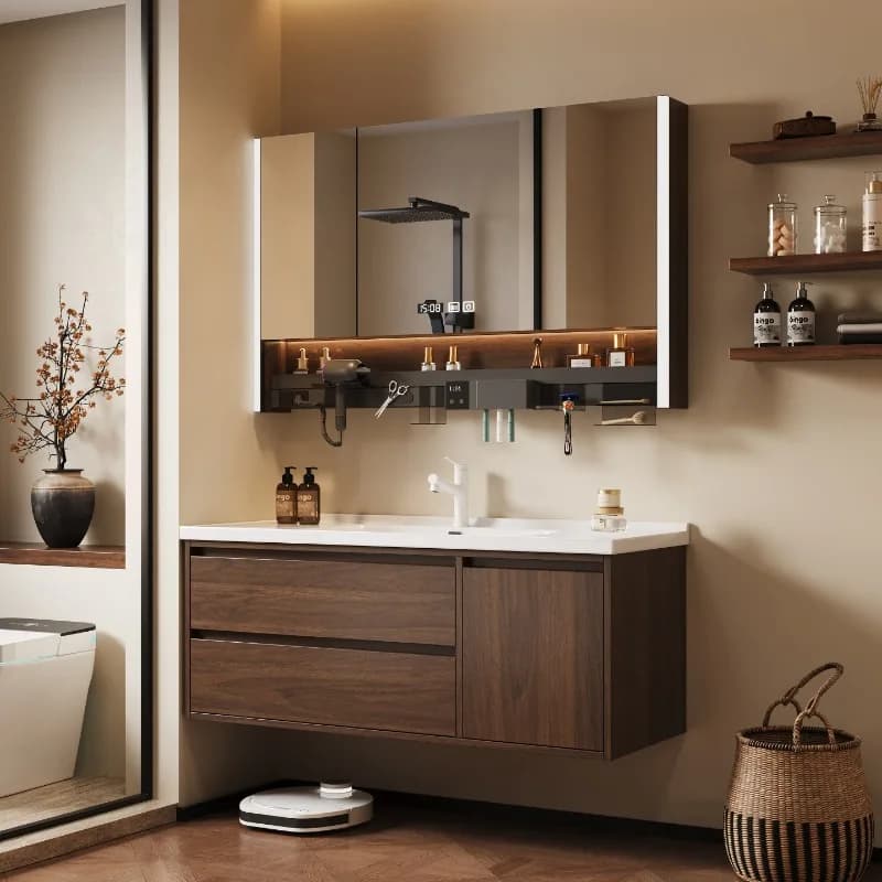 Portaoggetti per WC Armadietto da bagno Organizzatore Scaffali Partizioni espositive Cassetti Armadio di carta Gabinete di lusso Mobili alla moda