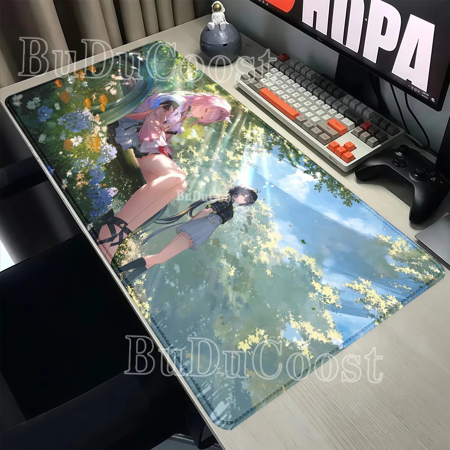 Mousepad HD Printing Denia Wuthering Waves Kawaii Anime Girl Gaming Computer Esports Keyboard Mouse Pad Office Non-slip Desk Mat
