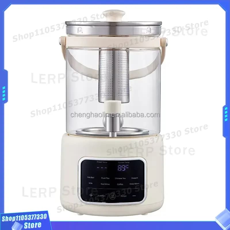 High Borosilicate Glass Tea Jug With Removable Filter Touch Control Electric Kettle For Home Office Brewing Maker Pot
