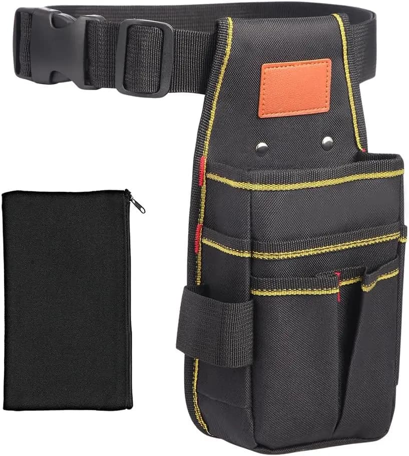 Borsa Porta Attrezzi Industriale con Cintura, 12 Scomparti, Tessuto Oxford Resistente, 10.2"x5.5" per Elettricisti e Meccanici