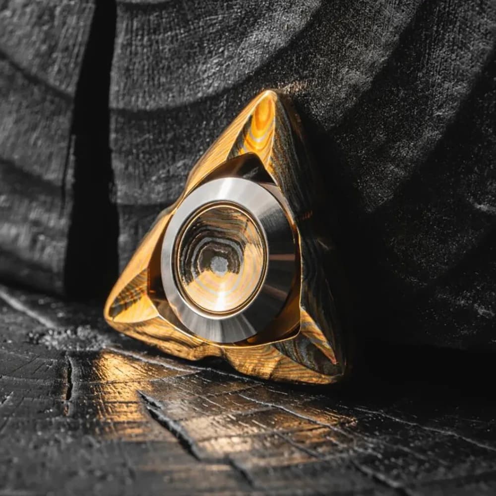 FairyWorks EDC MAVE Fidget Spinner a strati di Mokume Giocattoli Fidget per adulti Fidget Spinner a tre pale Limited 26 pezzi
