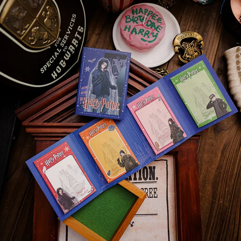 80 fogli di Harry Potter Memo Pad Posits Cancelleria Adesivi di carta Notebook Scuola Ufficio Planner Carta per messaggi Regali per ragazze