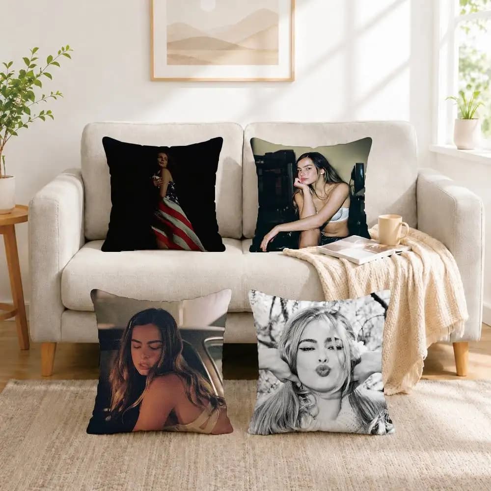 Singer A-Addison Rae Diet Pepsi Pillow Case Square Double-Sided Sofa Cushion Cover Bedroom Bedside Pillow Gift