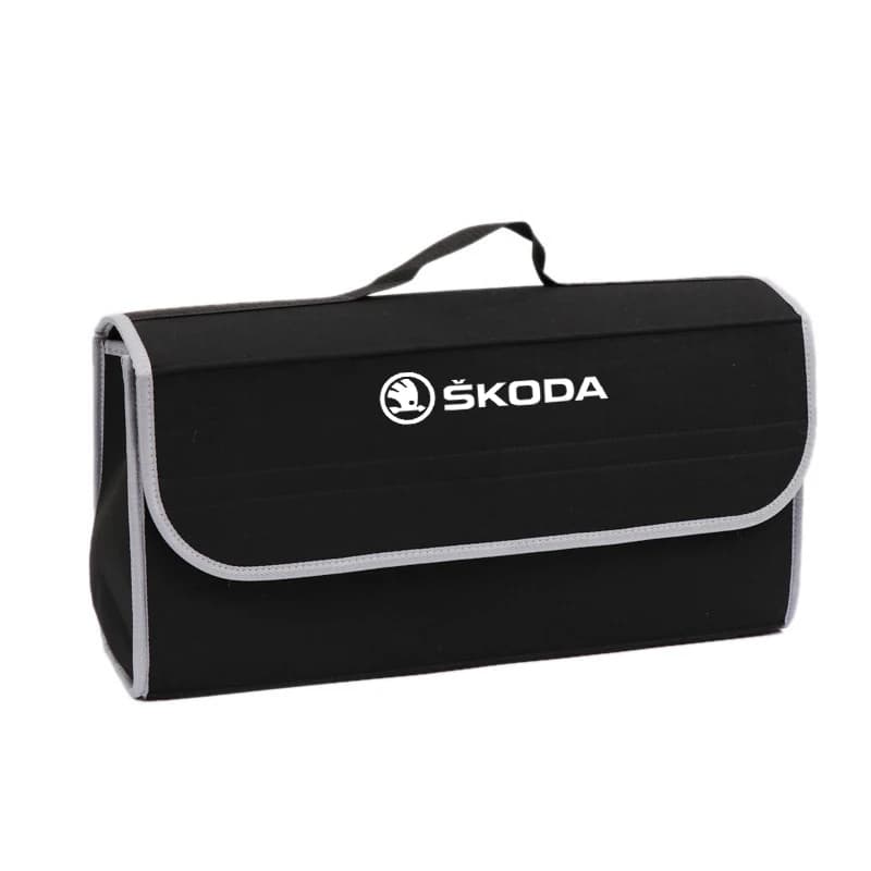 Car Trunk Storage Bag Box Auto Accessories Car Trunk Organizer Box For Skoda A7 Fabia Superb Yeti Octavia Rapid Kodiaq Kamiq
