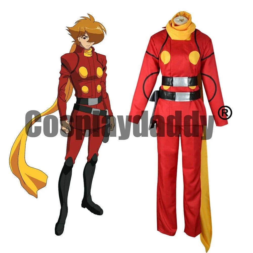 Cyborg 009: Il costume cosplay uniforme rosso del soldato Cyborg Joe Shimamura