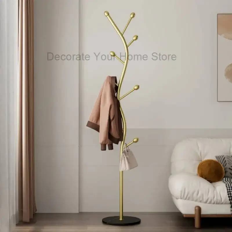 Floor hanger with shelves for clothes, shoes and hats, bedroom organizer, luxury furniture