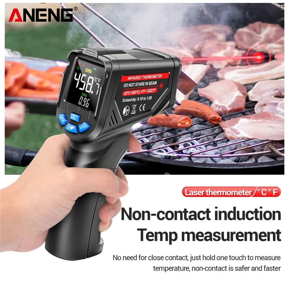 Sensor Gun Circuit Industrial Testing Floor Heating Tube Temperature TesterANENG TH05 Digital Infrared Thermal Imager IR laser