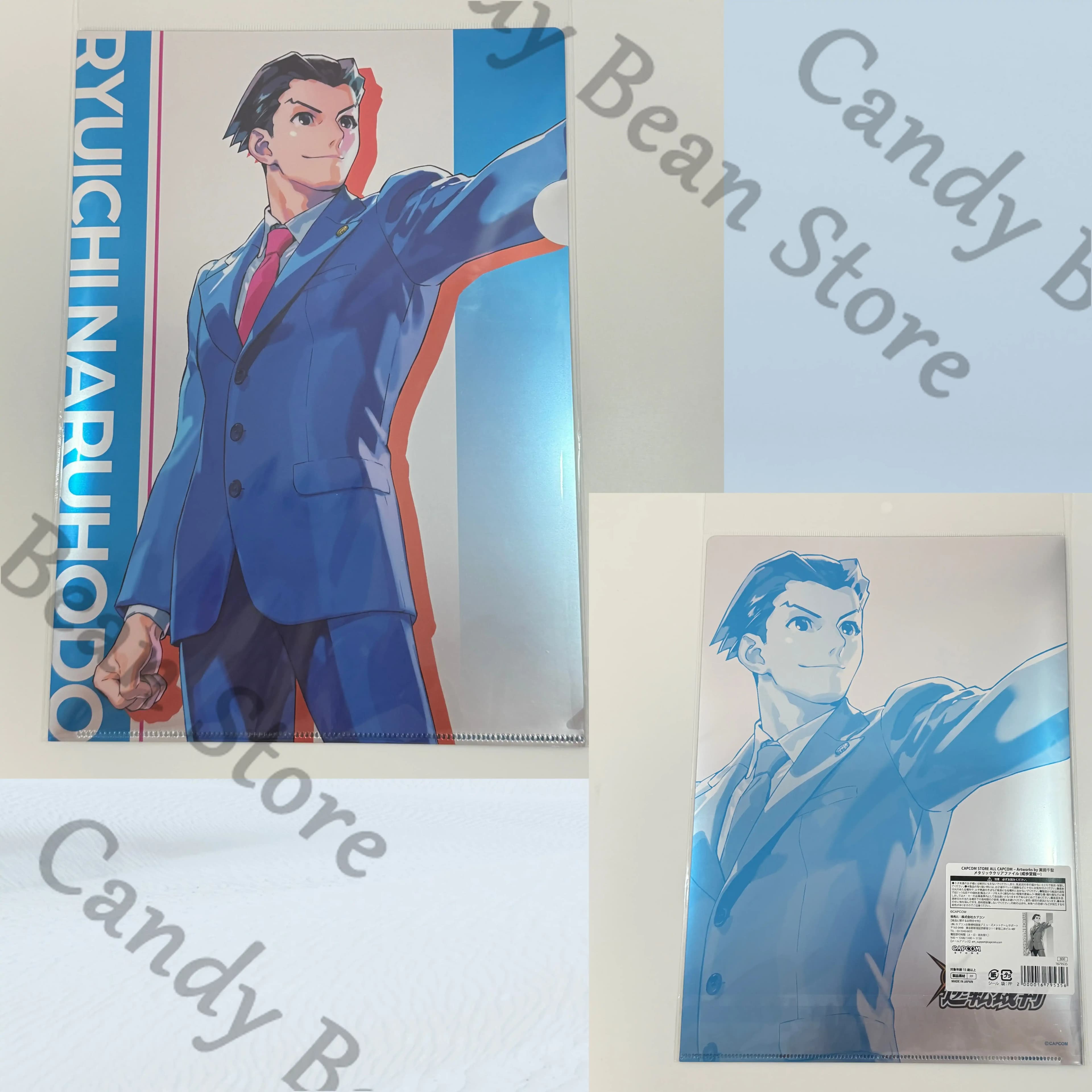 Autentica Cartella Portadocumenti Anime Ace Attorney Phoenix Wright, Accessorio Cosplay, Porta Fogli di Prova, Regalo Decorativo