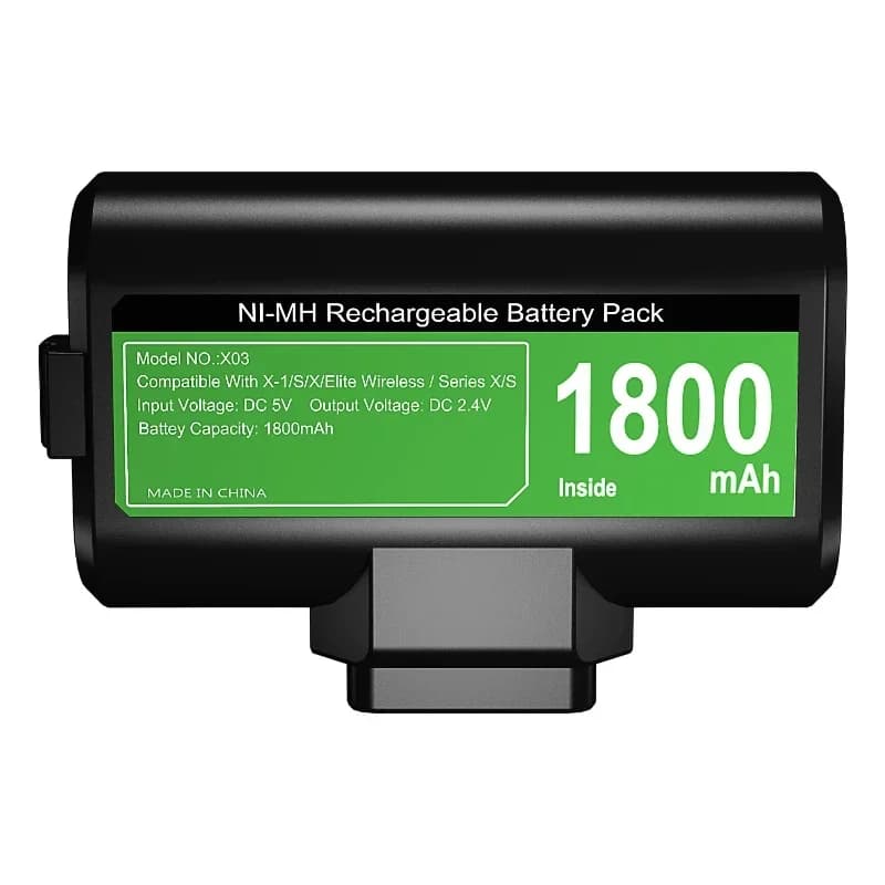 Batteria da 1800mAh per Controller XBOX ONE S/X, Set di Batterie al Nichel Idrogeno Serie X/S, Cavo di Ricarica TYPE-C, Accessori