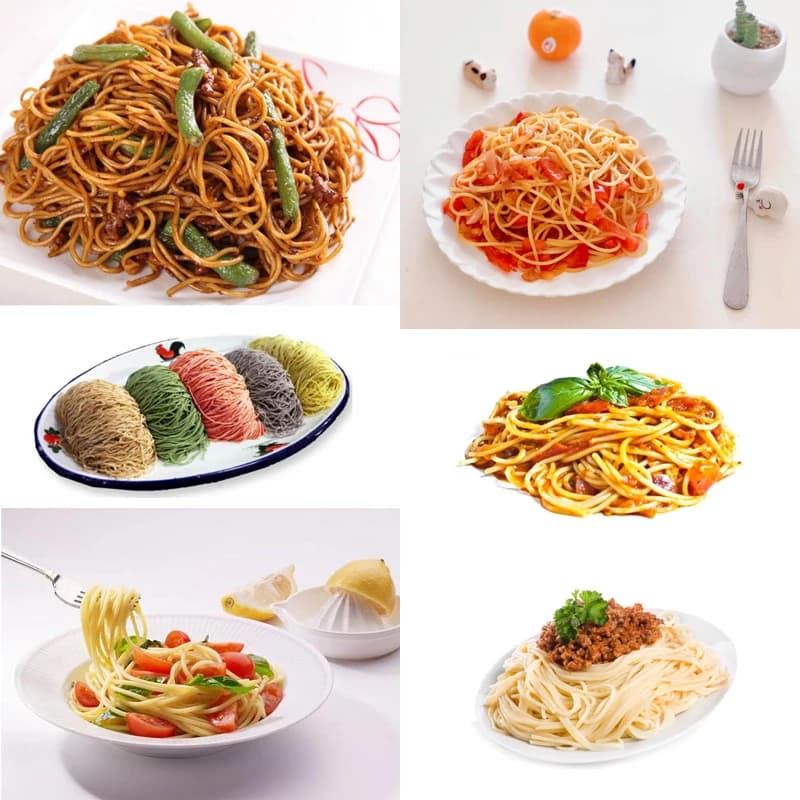 Macchina per pasta in acciaio inossidabile Pressa per tagliatelle fatta a mano Pressa per spaghetti Stampi per taglierina per pasta azionata a mano