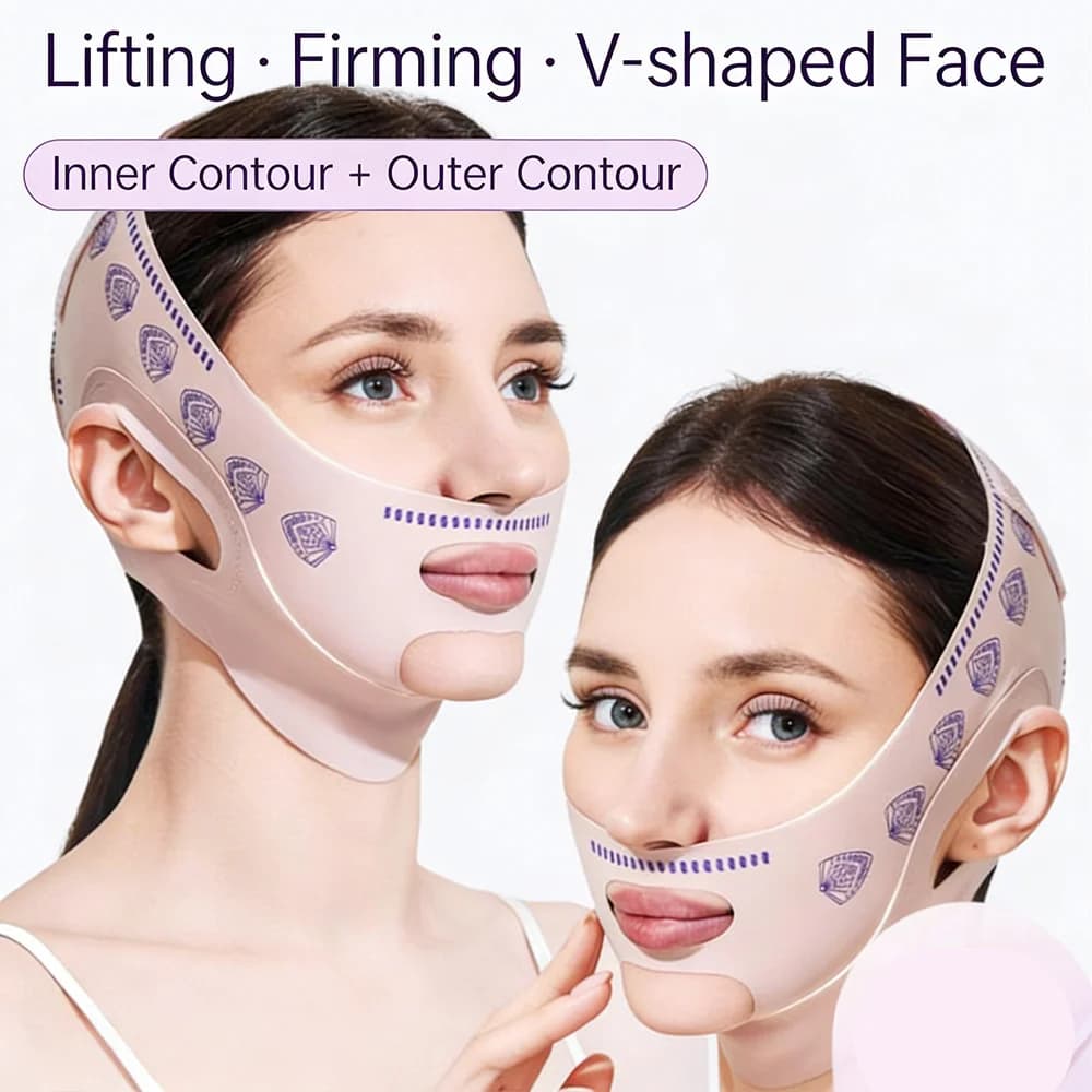 V-Line Lifting Dual Layer Updating Men's Mask Stringing Mask Face Lifting Belt Anti-wrinkle facial massage belt Skin Care