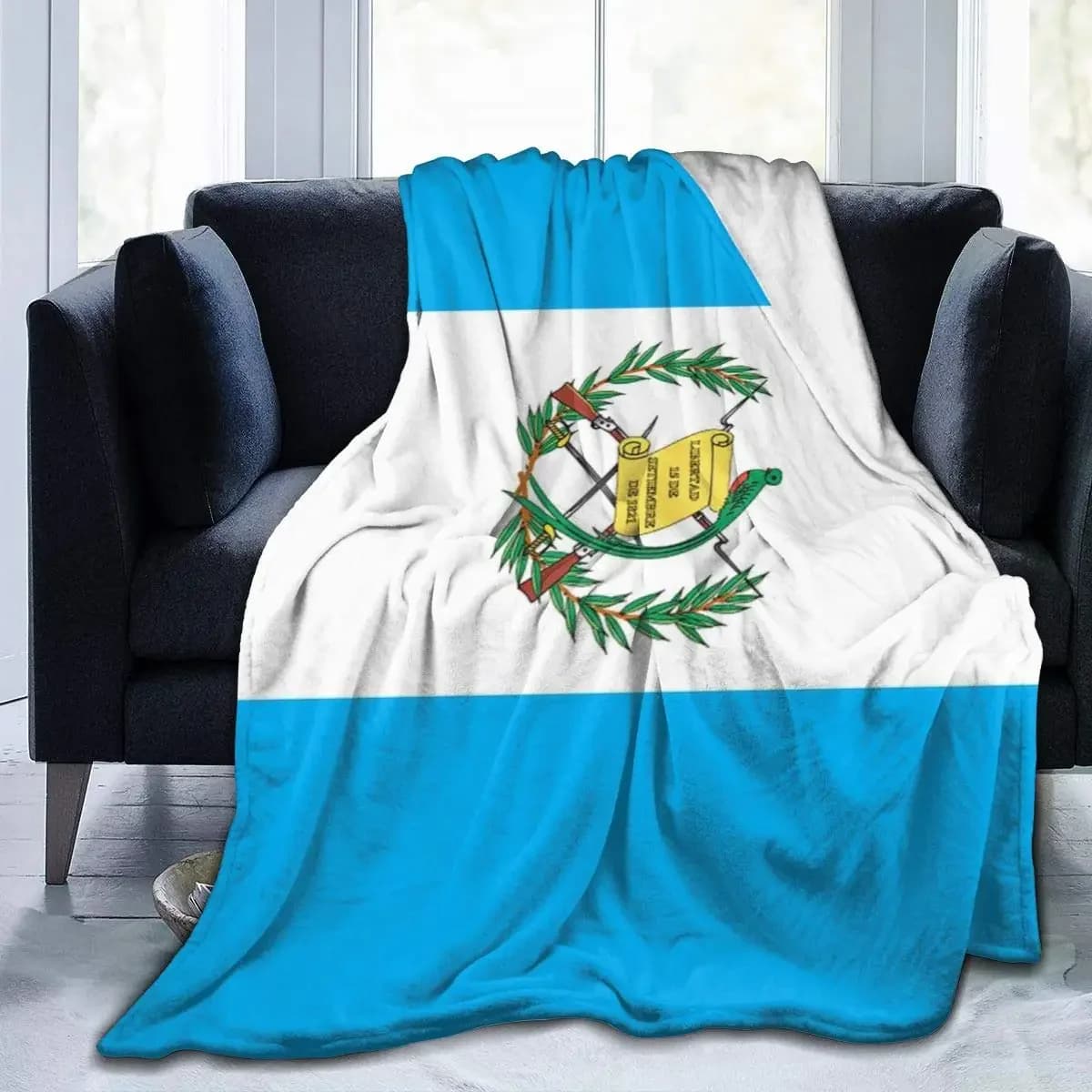 Bandiera del Guatemala coperta di flanella coperta leggera divano letto Super morbido coperte calde per soggiorno/camera da letto per tutte le stagioni