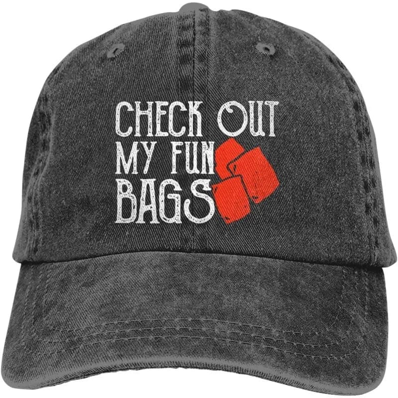 Unisex Casual Regular Lavet Cotton Baseball Hat - Discover My Fun Bags Cornhole Dad Hat